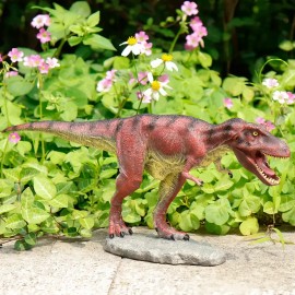 T-Rex Dinosaur Garden Decor- 14" Realistic Roaring, Indoor/Outdoor UseColor: As pirtue, Size: One Size