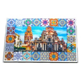 Fridge Magnet Cathedral of Santa Maria de Murcia Church Center 5.5cm x 8.5cm Spanish Religious Saints Christian Church of Spain. Jesus God. Christmas