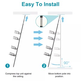 NewHome Heavy Duty Shower Rack Caddy Shelves Floor Standing Bathroom Storage Rack Holder