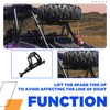 ECOTRIC Spare Tire Carrier Rack Mount Heavy Duty Compatible with
