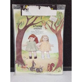 Elf Designs NEW 1983 Foster Children MINI TOTS 15" Dolls ELF235 Clothes Pattern