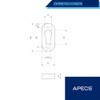 APECS Oval Key Escutcheon