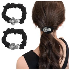 FASELE Hair Rubber Hair Elastic Thin Scrunchie Stylish Elegance Hair Accessory Simple Satin Forest Girl Elegant Elegant Hair Ornament Female High Elasticity Stylish Everyday Work Gift