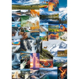 2000 Piece Puzzle for Adults – Stunning U.S. National Parks Jigsaw Puzzle Featuring Waterfalls, Mountains & Lakes – Challenging Nature Landscape Puzzle – Perfect Outdoor Adventure Gift – 39" x 28"