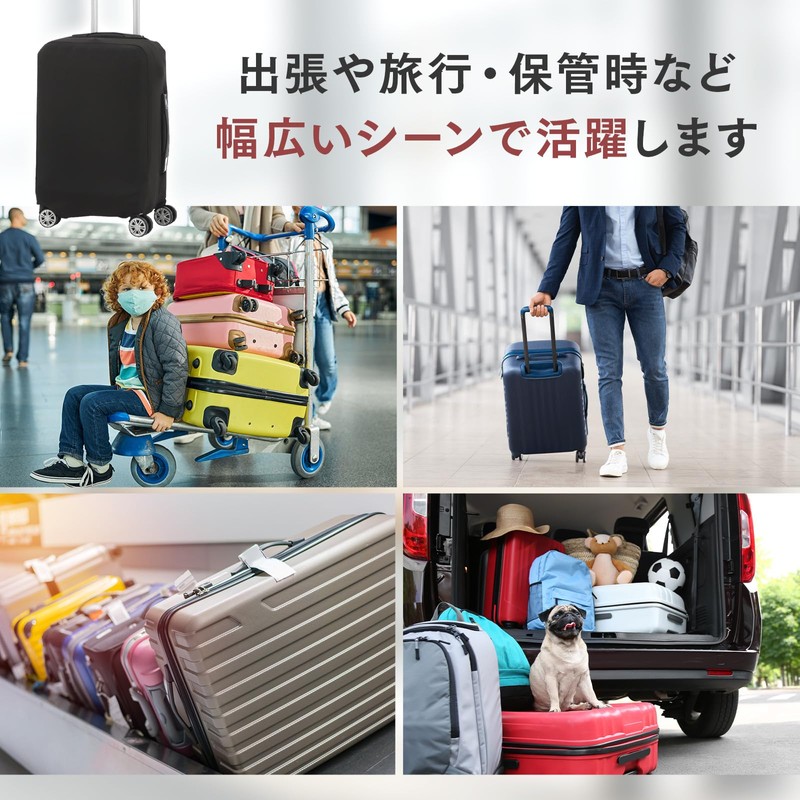 soraim Suitcase Cover Carrying Case Cover Elastic Waterproof Luggage Cover