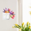 Flower Switch Stickers Unique Floral Light Switch Decals Decor Wall