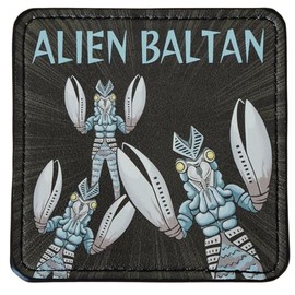 [Father's Day Gift Present] [Ultraman PVC Leather Coaster] Alien Baltan Drink Coaster Dining Table Goods Outdoor Camping