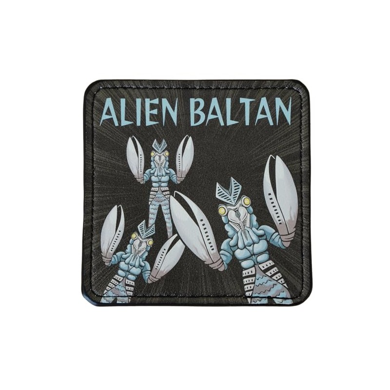 [Father's Day Gift Present] [Ultraman PVC Leather Coaster] Alien Baltan