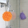 Kriwin Combo of 2 Bath Loofah/Sponges/Scrubber/Puff/Luffa/Flannel (Orange & Black Color)