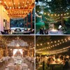 Achin Outdoor String Lights 100FT G40 Globe Patio Lights Outdoor