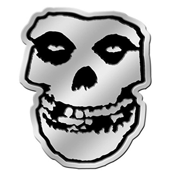 C&D Visionary S-7767-M The Misfits Skull in Silver Metal Sticker