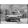 Ontrada Tin Sign 12 x 18 cm Curved Historical Panzer