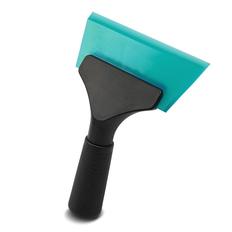 FOSHIO Small Squeegee with 5 Inch Light Blue Rubber Blade