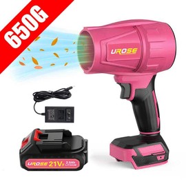 [1000G Thrust]Cordless Leaf Blower Violent TurboFan,BrushlessPure Copper Motor Jet Fan With Battery,CordlessTurbo Super Power Air Duster, Handheld PowerfulDryer for Car,Car Drying after Wash, SnowRemoval:_750G-Wind Thrust-Pink