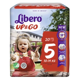 Libero UP&GO 5 Pull-Up Baby Nappies - 10-14kg (1 Pack of 20)