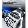 ILM Air Flow Leather Motorcycle Gloves Touchscreen for Men and