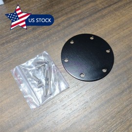 JONJEA Universal Car 6 Holes Steering Wheel Center Cap Car Horn Button Cover Black