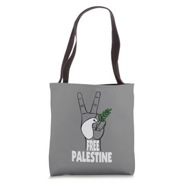 West Bank Middle East Peace Dove Olive Branch Free Palestine Tote Bag