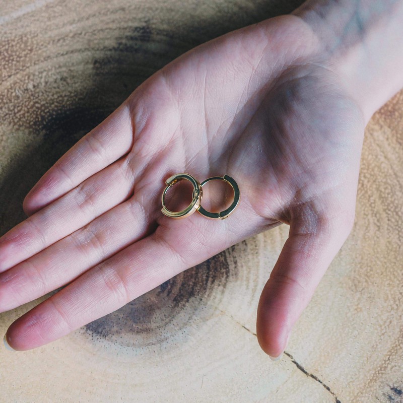 Philip Jones Gold Plated Hoop Earrings