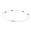 Phiten RAKUWA Magnetic Necklace, EXTREME Station (Black, Silver), Sports Necklace,