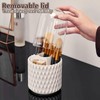 Oungy 2 PCS Makeup Brush Holder Organizer with Lid 360°