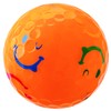 CASCO Women's KIRA SWEET Caramarked Golf Balls, 4 Pack Orange