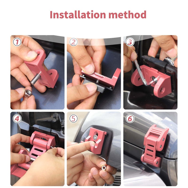 PDKLIN for Jeep Hood Latches Lock Catch Kit for Jeep