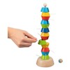 Goki 56752 Tugie Balance Tower Shapes and Colors, Multicoloured