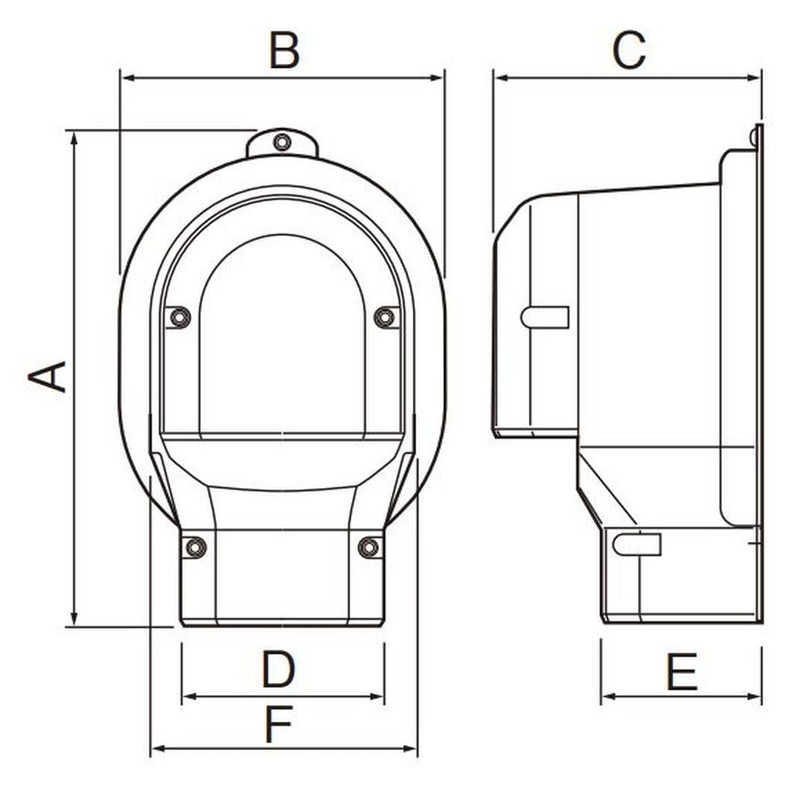 Panasonic DAS2604B Wall Removal Cover P Type for Air Conditioners