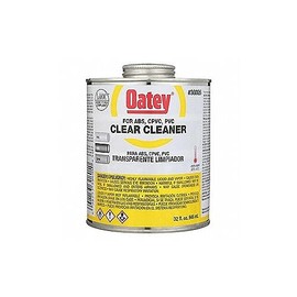 OATEY Clear PVC Cleaner, Clare Cleaner, Size 32, for Use with PVC Pipe and Fittings