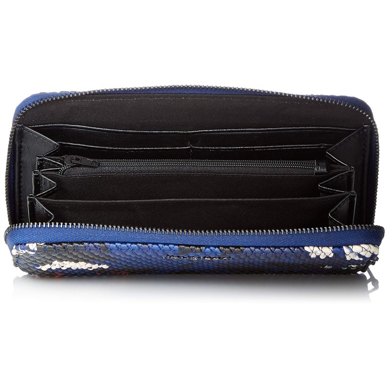Desigual Women's Accessories PU Long Wallet, Blue, blue