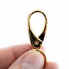 1/2 Inch Gold Swivel Snap Hooks - 10 Pack