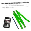 SAFIGLE 2pcs Folding Measuring Ruler Folding Ruler with Engraved Measurements