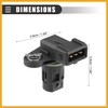 Partuto Camshaft Position Sensor, for Hyundai Elantra 2003-2016, ABS, No.3935023700/3935023910,