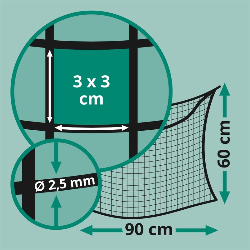 VOSS.farming Hay Net 90 x 60 cm, Feeding Net for