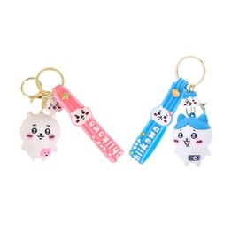 AAGWW Chiikawa Key Holder, Ideas, Characters, Cute, Bag Strap, Accessory, Gift, Eight chan + Zi