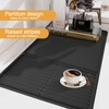 Meiliweser-Coffee Mat Silicone Drying Mat Hide Stains Suitable for Kitchen