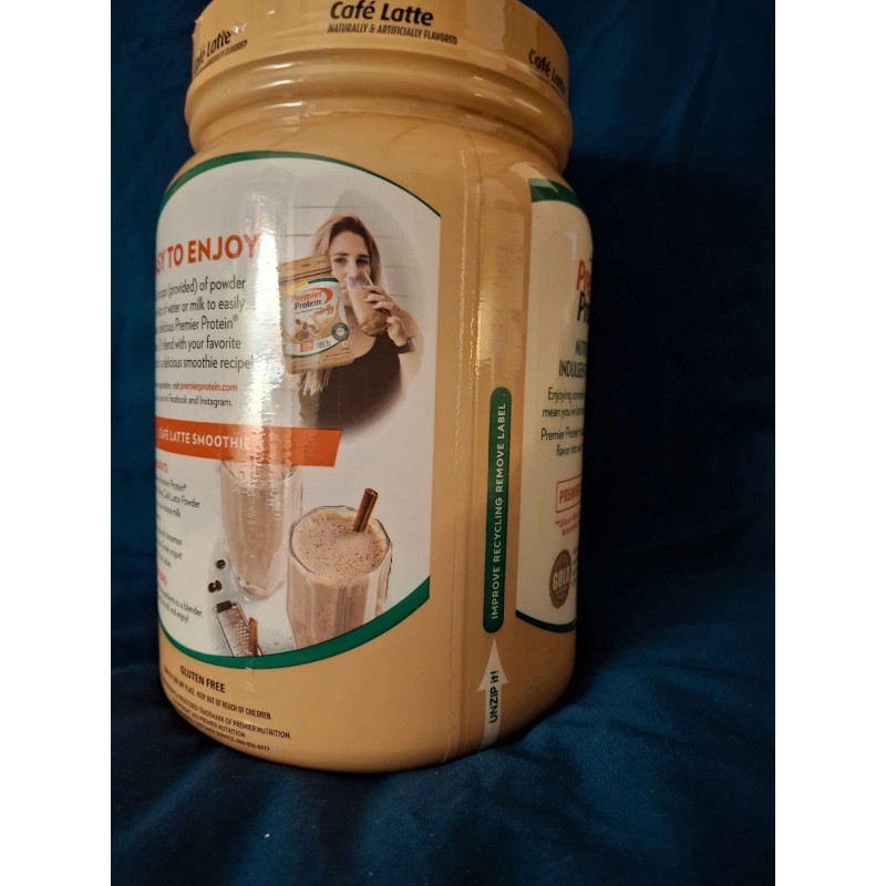Premier Protein Powder Cafe Latte 30g Protein 100% Whey, 23.9
