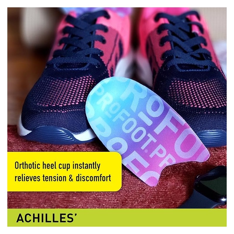 PROFOOT Achilles Tendonitis Orthotic Heel Cup for Women (Sizes 6-10)