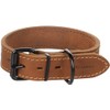 Montana Leather Collar Width Cognac M 35-45 cm 35 mm