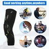 VOCOSTE 2 Pack Compression Knee Braces EVA Padded Leg Sleeves