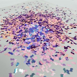 PrettyG 10 Grams/Pack - Pearl Iridescent Dinosaur Shape Glitter Sequins - Festival Rave Beauty Makeup Face Body Nail Craft Art Decoration (Mixes Colors)