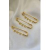 Unbranded Iron Safety Pin Brooch Findings, 3 Loops Kilt Pins