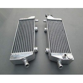 FSMOTO Aluminum Radiator Compatible With KTM 250/350/450/500/530 EXC-F/EXC-R/XC-W/XCF-W 2008-2015, Silver