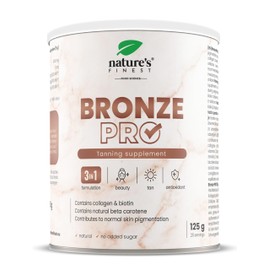 Nature's Finest by Nutrisslim Bronze PRO: Beta Carotene High Dose for Tan, Self-Tanning Body, Naturally Beautiful Skin, 3-in-1 Tanning Booster & Beauty Skin Blend for Women