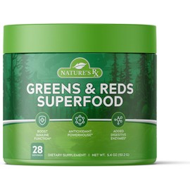 Nature's RX | #1 RATED Greens & Reds Superfood Blend | Boost Immune Health, Alleviate Bloating | 17 Premium Ingredients | 100% Naturally Sourced & Third-Party Tested