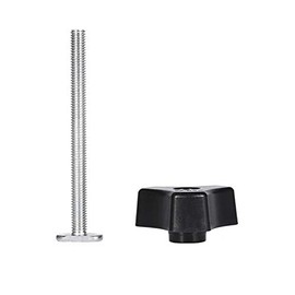 T Nut Rail Cotter Pin, Quick Release Clamp Set, T-Track Retaining Clamp for Woodworking and Metalworking, Apply to Tools for Woodworking (T Screw + M8 Plastic Handle)