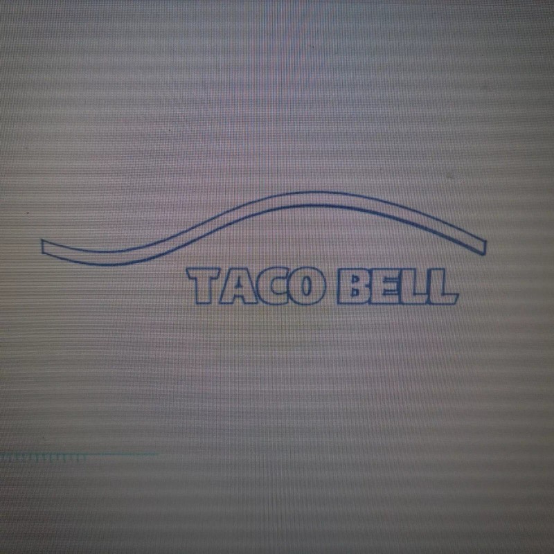 Spencer-3D CUSTOMER CUSTOM ORDER O-Scale Taco Bell Restaurant 3D Sign