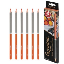 Creative Mark Cezanne Premium Colored Pencils Orange 6 Pack - Highly-Pigmented Drawing Pencils - Coloring Pencils for Drawing, Blending, Coloring, and More - Colored Pencils Bulk