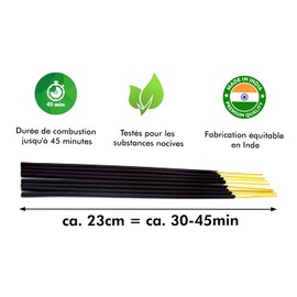 Premium Evil Eye Incense Sticks: Naturally Traditional from India in Fair Production. Bulk Pack of 10 Boxes = 80 Sticks Each 45 Minutes For Spiritual Ceremony